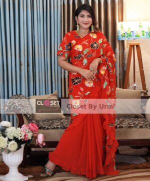 RED SAREE