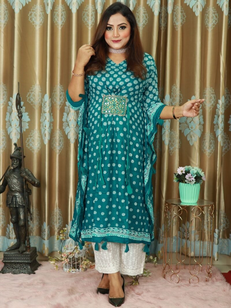 Kaftan 2 Pis New Sea Green - Image 2