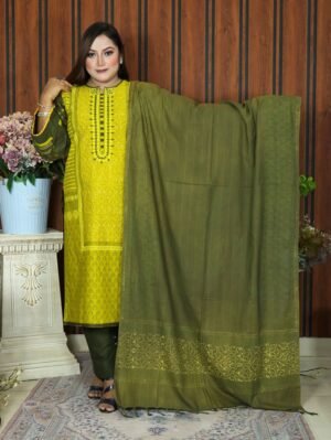 ANJAN COTTON CODE 49 OLIVE