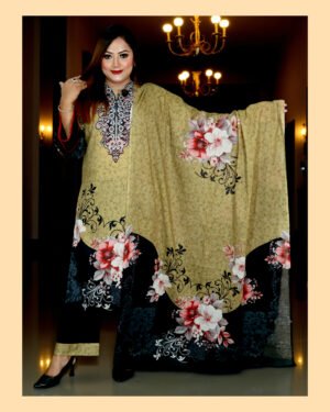 SWISS PURE COTTON LAWN CBU 42 GOLDEN