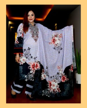 SWISS PURE COTTON LAWN CBU 42 LAVENDER