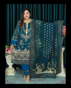 SWISS COTTON LAWN LAWN CODE CBU 1008 SEA GREEN